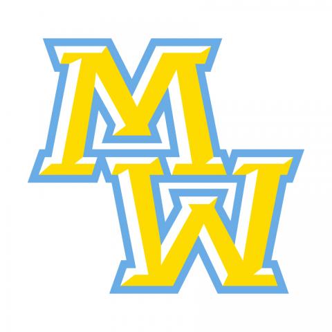 Maine West Warriors identity mark